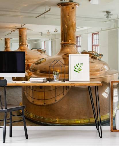 Copper Containers at Brewery Wallpaper