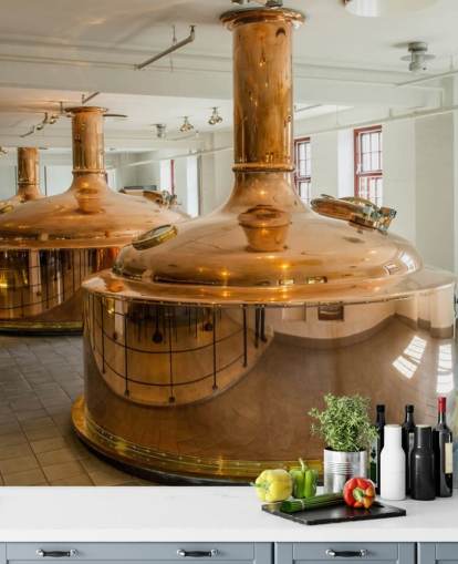 Copper Containers at Brewery Wallpaper
