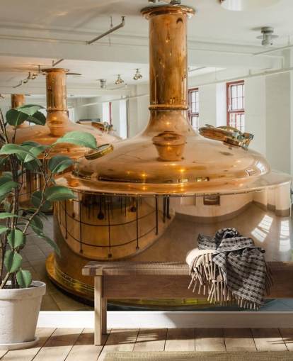 Copper Containers at Brewery Wallpaper