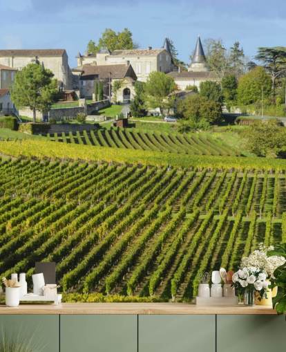 French Vineyard Wall Mural French Vineyard Wall Mural