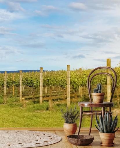 Australia Yarra Vineyard -seinämaalaus Australia Yarra Vineyard -seinämaalaus