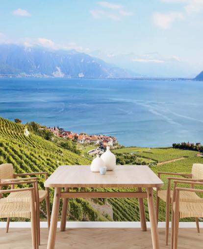 Kyst Vineyard Veggmaleri