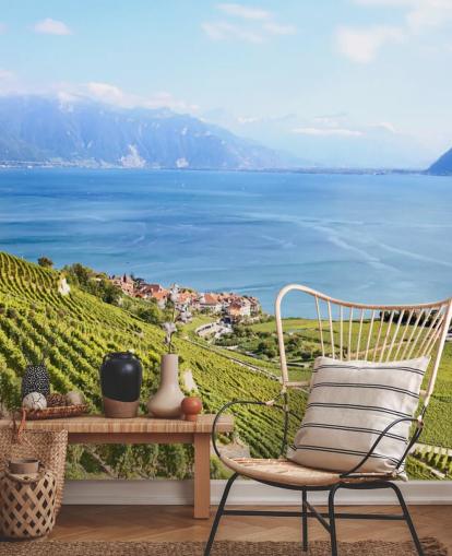 Kyst Vineyard Veggmaleri