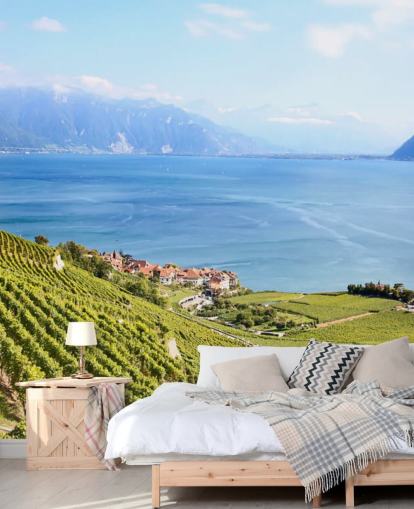 Kyst Vineyard Veggmaleri