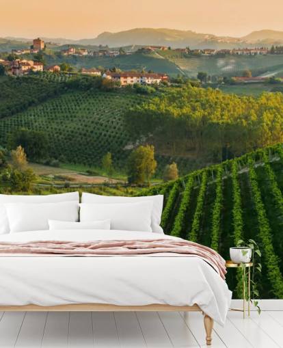 Mural de pared Paisaje de viñedo italiano