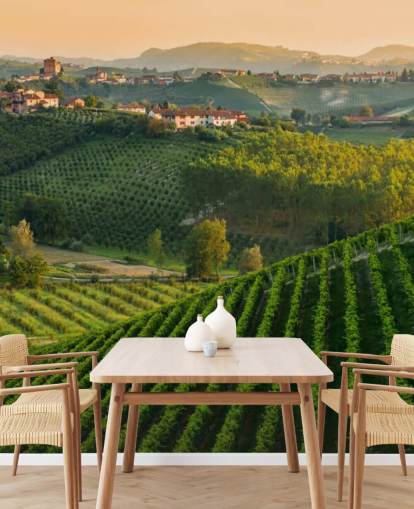 Mural de pared Paisaje de viñedo italiano Mural de pared Paisaje de viñedo italiano