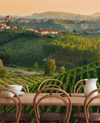 Mural de pared Paisaje de viñedo italiano