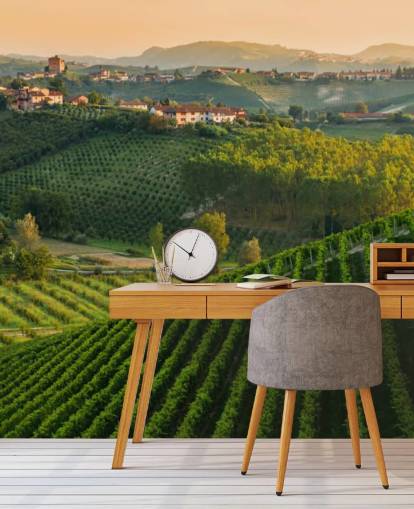 Italian Vineyard Landscape Wall Mural