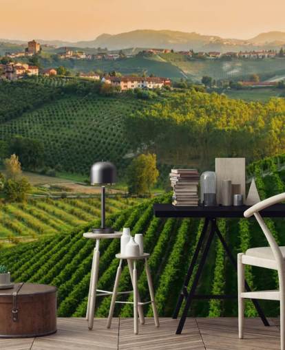 Mural de pared Paisaje de viñedo italiano