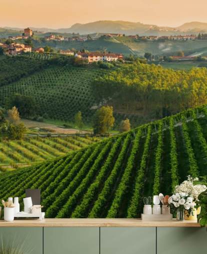 Mural de pared Paisaje de viñedo italiano