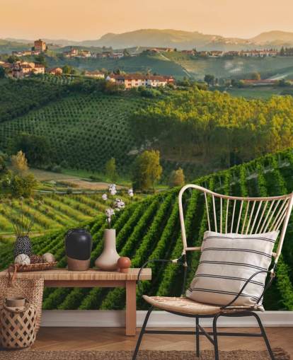 Mural de pared Paisaje de viñedo italiano