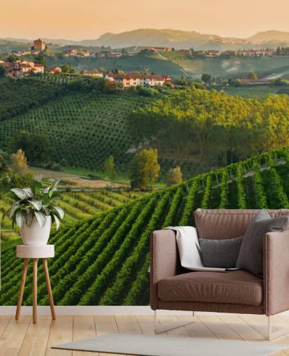 Mural de pared Paisaje de viñedo italiano