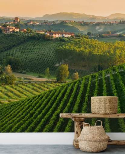 Mural de pared Paisaje de viñedo italiano