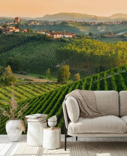 Italian Vineyard Landscape Wall Mural Italian Vineyard Landscape Wall Mural