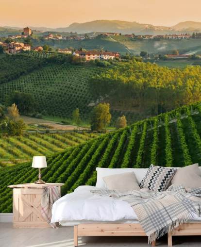 Mural de pared Paisaje de viñedo italiano