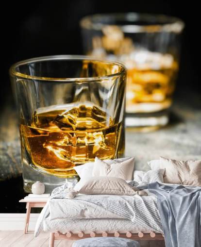 Whiskey and Ice Wall Mural