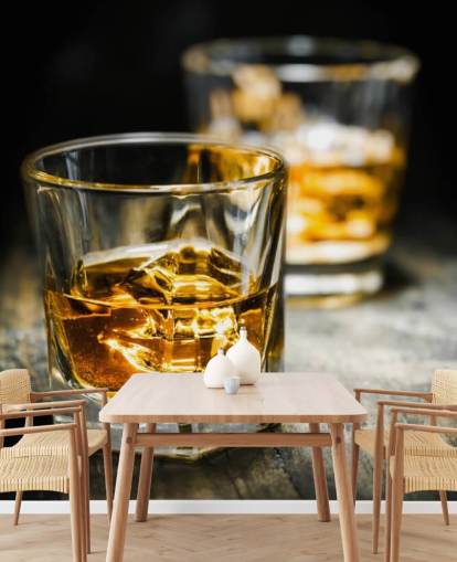 Mural de pared Hielo y whisky