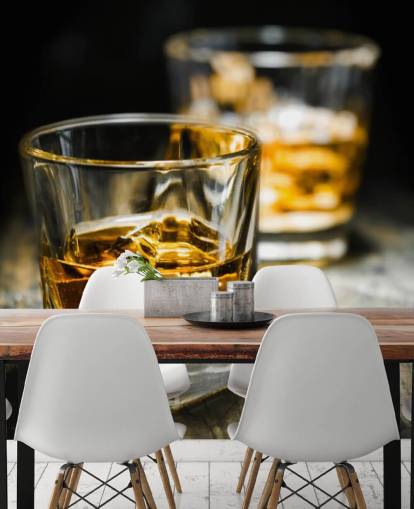 Whiskey and Ice Wall Mural