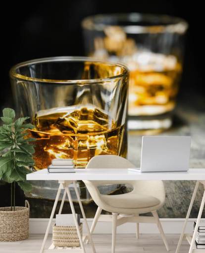 Whiskey and Ice Wall Mural