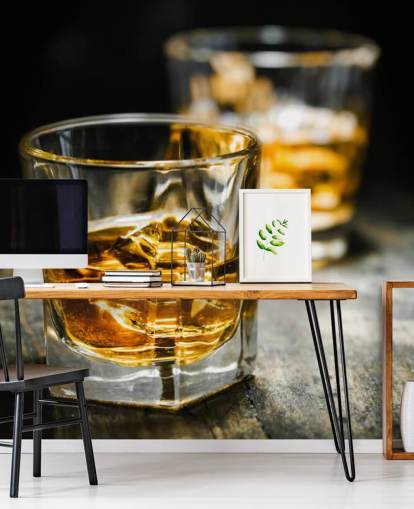 Whiskey and Ice Wall Mural