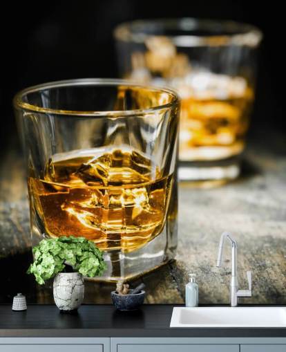 Whisky og Ice Vægmaleri Whisky og Ice Vægmaleri