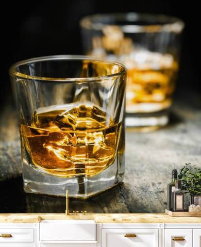 Whiskey and Ice Wall Mural