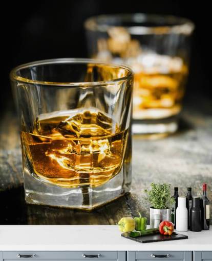 Whiskey and Ice Wall Mural