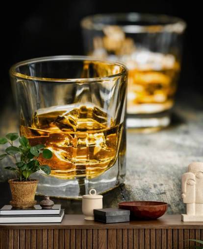 Whiskey and Ice Wall Mural Whiskey and Ice Wall Mural