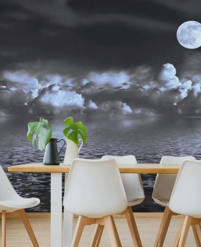 Fondo de pantalla de Vista de la Luna junto