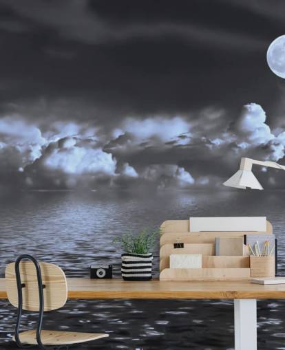 Papel de Parede Moon View by the Sea
