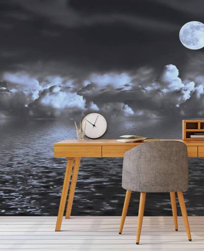 Papel de Parede Moon View by the Sea