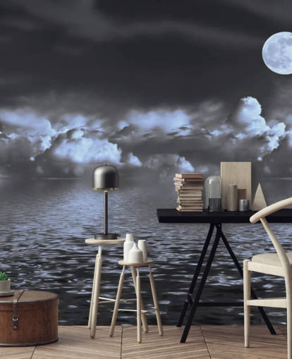 Moon View by the Sea Taustakuva