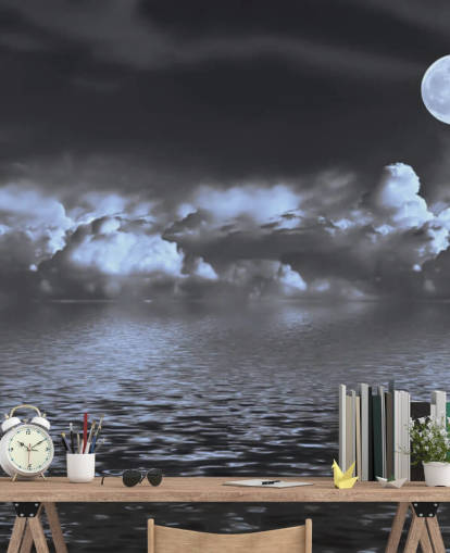 Papel de Parede Moon View by the Sea