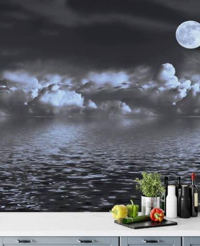 Moon View by the Sea Taustakuva