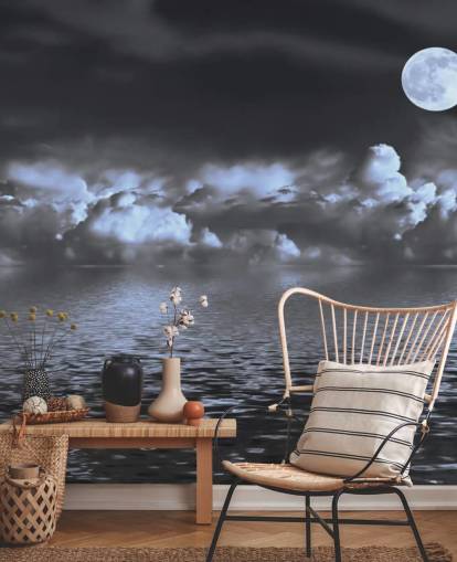 Carta da Parati Moon View by the Sea