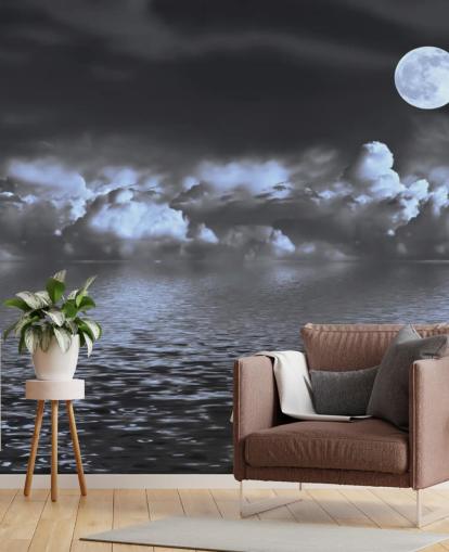 Carta da Parati Moon View by the Sea