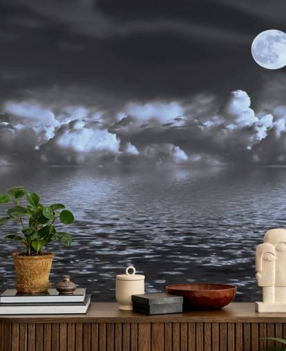 Papel de Parede Moon View by the Sea