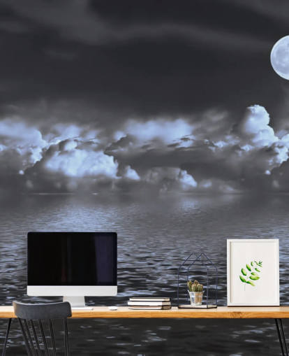 Papel de Parede Moon View by the Sea