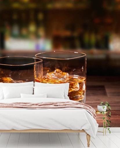To glass Whisky og Ice Wall Mural To glass Whisky og Ice Wall Mural
