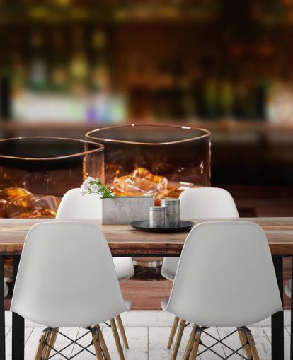 Mural de pared Dos vasos de whisky y hielo