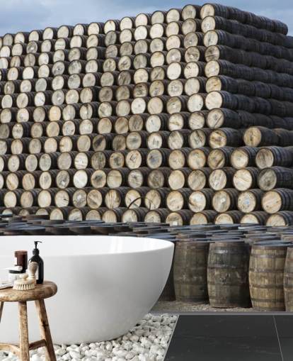 Stablet Fade af Whisky vægmaleri