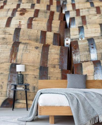 Mural de pared Barriles whisky bourbon