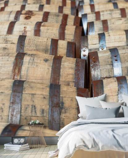 Mural de pared Barriles whisky bourbon Mural de pared Barriles whisky bourbon