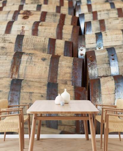 Mural de pared Barriles whisky bourbon