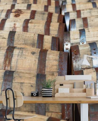 Mural de pared Barriles whisky bourbon Mural de pared Barriles whisky bourbon