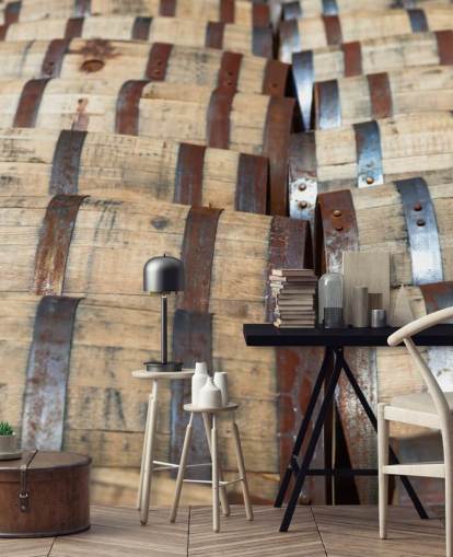 Whiskey Bourbon Barrels Wall Mural Whiskey Bourbon Barrels Wall Mural
