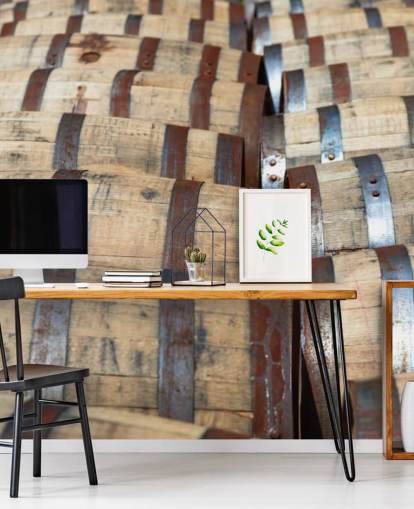 Whiskey Bourbon Barrels Wall Mural Whiskey Bourbon Barrels Wall Mural