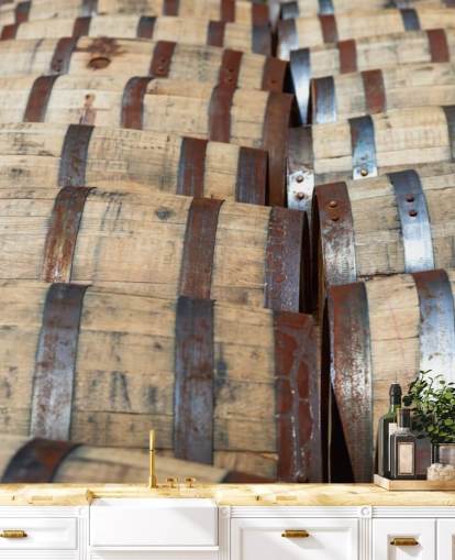 Whiskey Bourbon Barrels Wall Mural Whiskey Bourbon Barrels Wall Mural