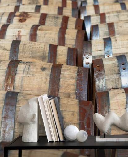 Whisky Bourbon Tønder Vægmaleri Whisky Bourbon Tønder Vægmaleri