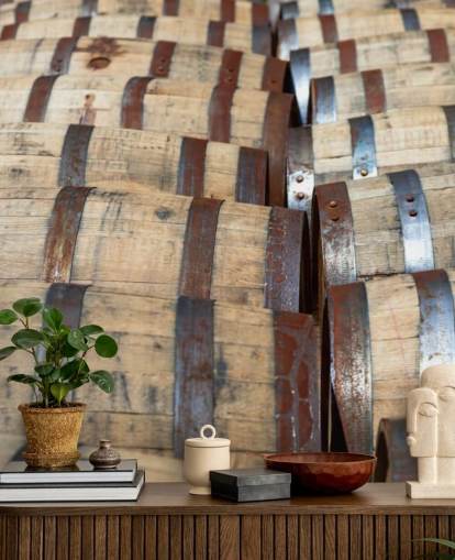 Mural de pared Barriles whisky bourbon Mural de pared Barriles whisky bourbon